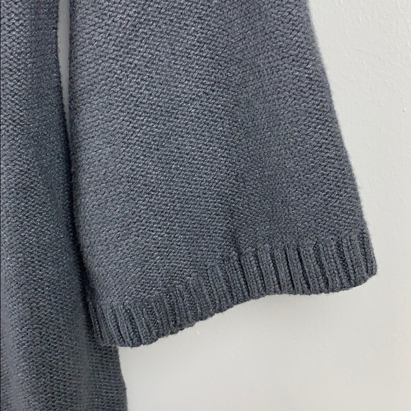 Karen Scott Neck Gray Swoop Neck Sweater - Picture 3 of 6